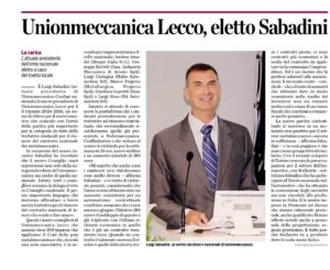 Unionmeccanica Lecco: eletto Sabadini 120