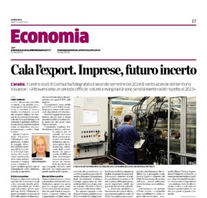 Cala l’export. Imprese, futuro incerto 1