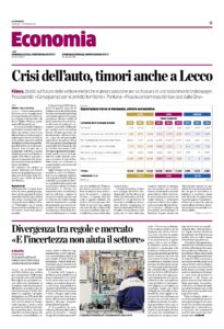 Crisi dell'auto Timori anche a Lecco 2