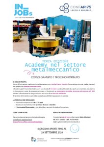 “Academy metalmeccanica” terza edizione: aperte le iscrizioni 4