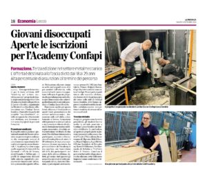 Academy nel settore metalmeccanico: rassegna stampa 3