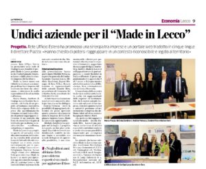 "Made in Lecco" rassegna stampa 3