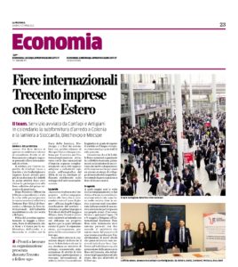 Fiere internazionali Trecento imprese con Rete Estero 1