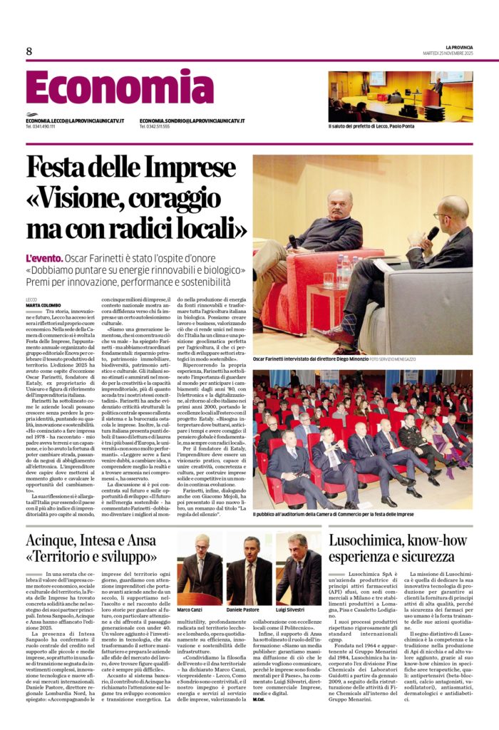 Festa delle imprese: premiate tre aziende associate 1